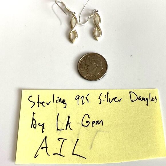AIL# Sterling 925 Silver Dangles by LA Gem - Picture 6 of 6